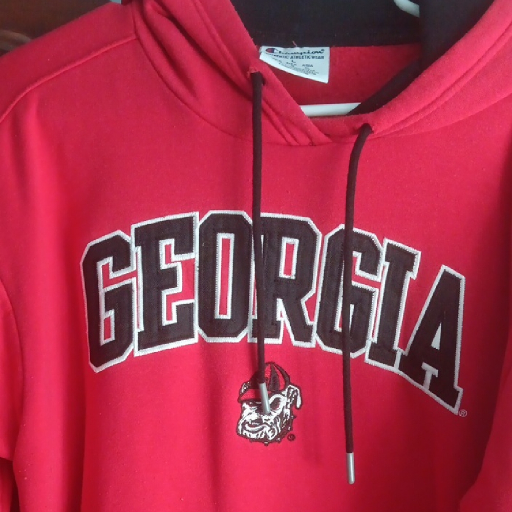 Champion Red Sweatshirt Georgia Design